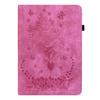 For Xiaomi Redmi Pad SE 4G 8.7 Inch Case Card Holder Anti-Scratch Leather Cover Rose Flower Imprint