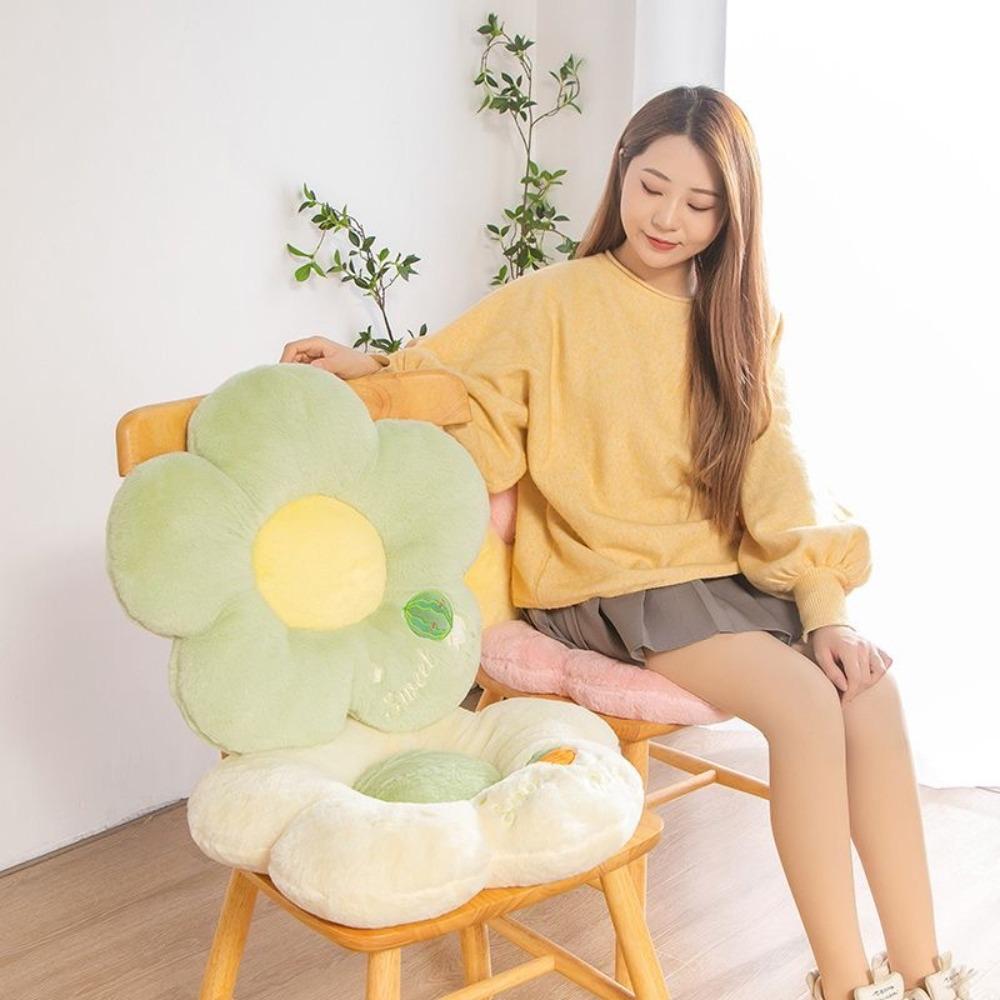 INS Style Flower Seat Cushion Large Size Soft Tatami Mat Embroidery Washable Sofa Pillow Living Room Decor