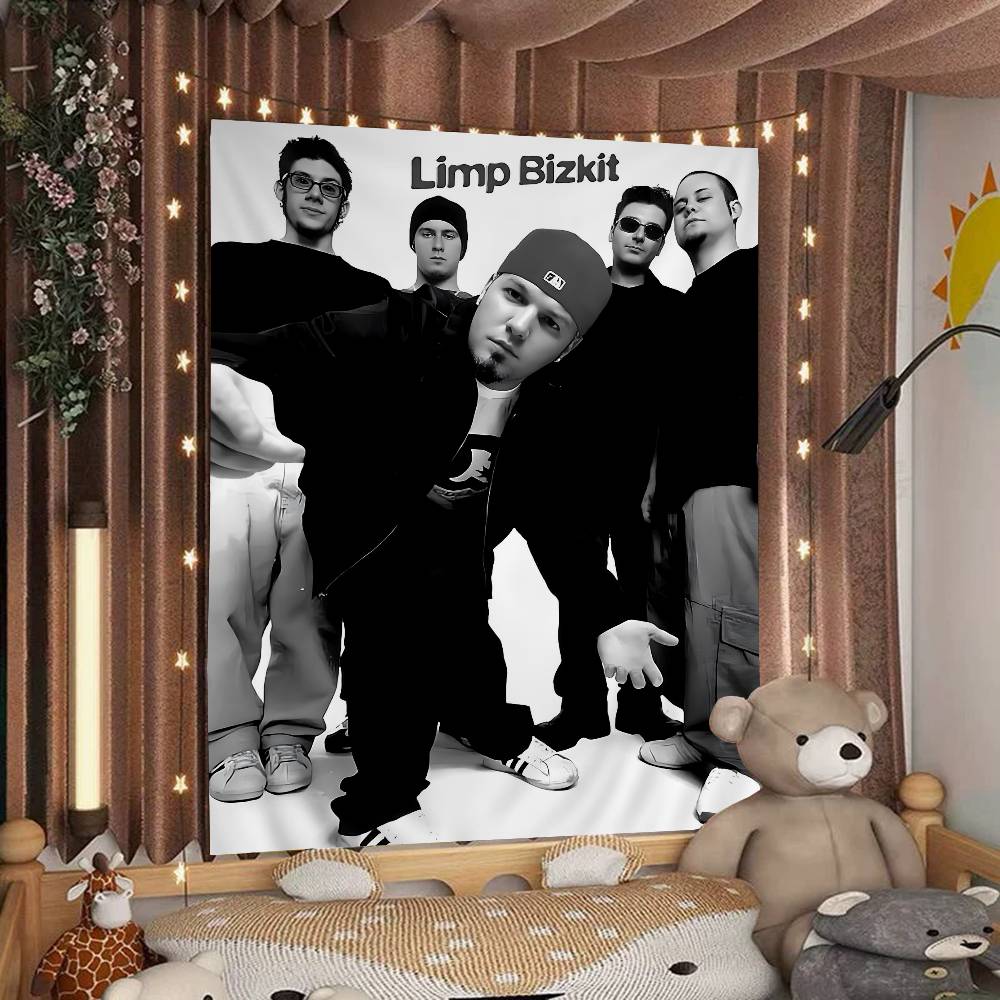 Rock Band Limp Bizkit Мультяшный Гобелен Искусство Научная Фантастика Комната Домашний Декор Настенное Полотно Домашний Декор
