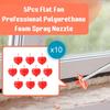10pcs Spray Polyurethane Foam Guns Flat Fan Spray Nozzle Foam Expanding Spray Guns Foaming Jet Glue Polyurethane Trigger Spray