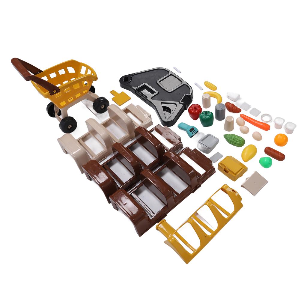 Игровой набор «Детский супермаркет с наличными» и рабочим сканером для регистрации и покупки продуктов питания