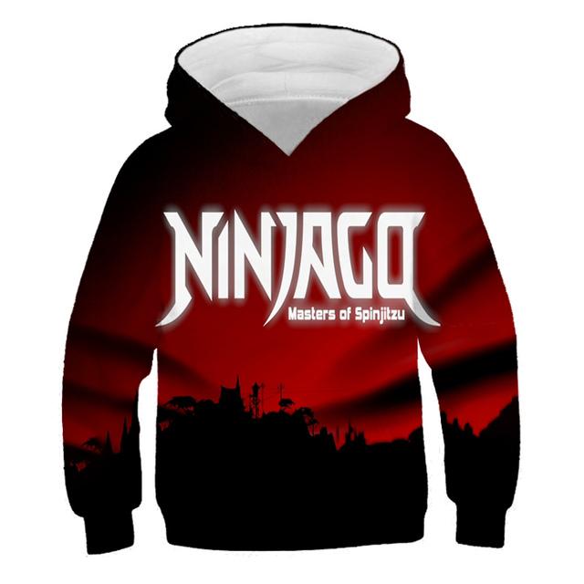 2025 Kids Ninjago Hoodies 3D Casual Print Pullover Kids Teen Boys Girls Kids Toddler Sweatshirts Toddler Tops 4-14 Years Old