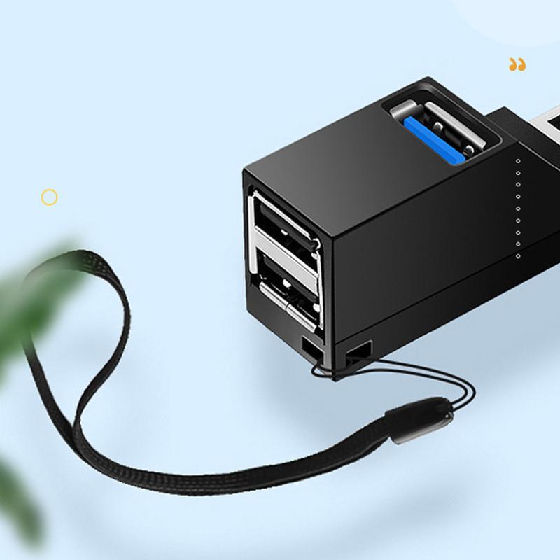 Высокоскоростной USB 3.0 концентратор-адаптер-удлинитель, мини-разветвитель, 3 порта для передачи данных, USB-разветвитель, док-станция для ПК, ноутбука, комплектующие