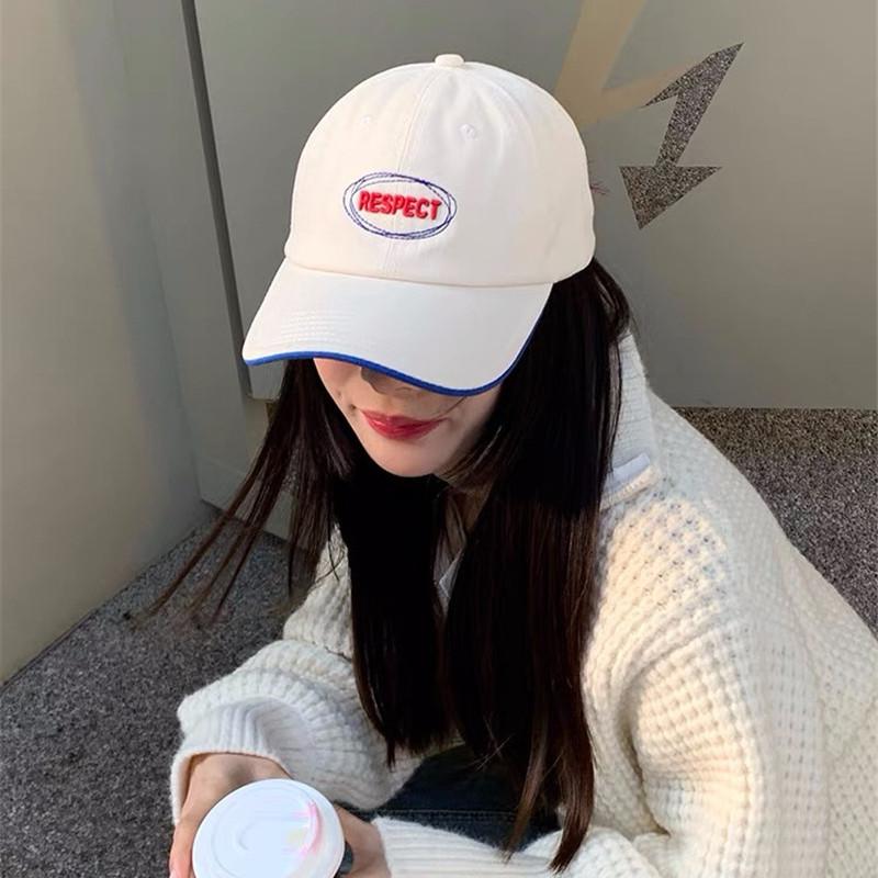Casual Letter Baseball Hat For Women Men Korean Soft Cotton Snapback Ponytail Cap Outdoor Embroidery Adjustable Sun Visors Hat