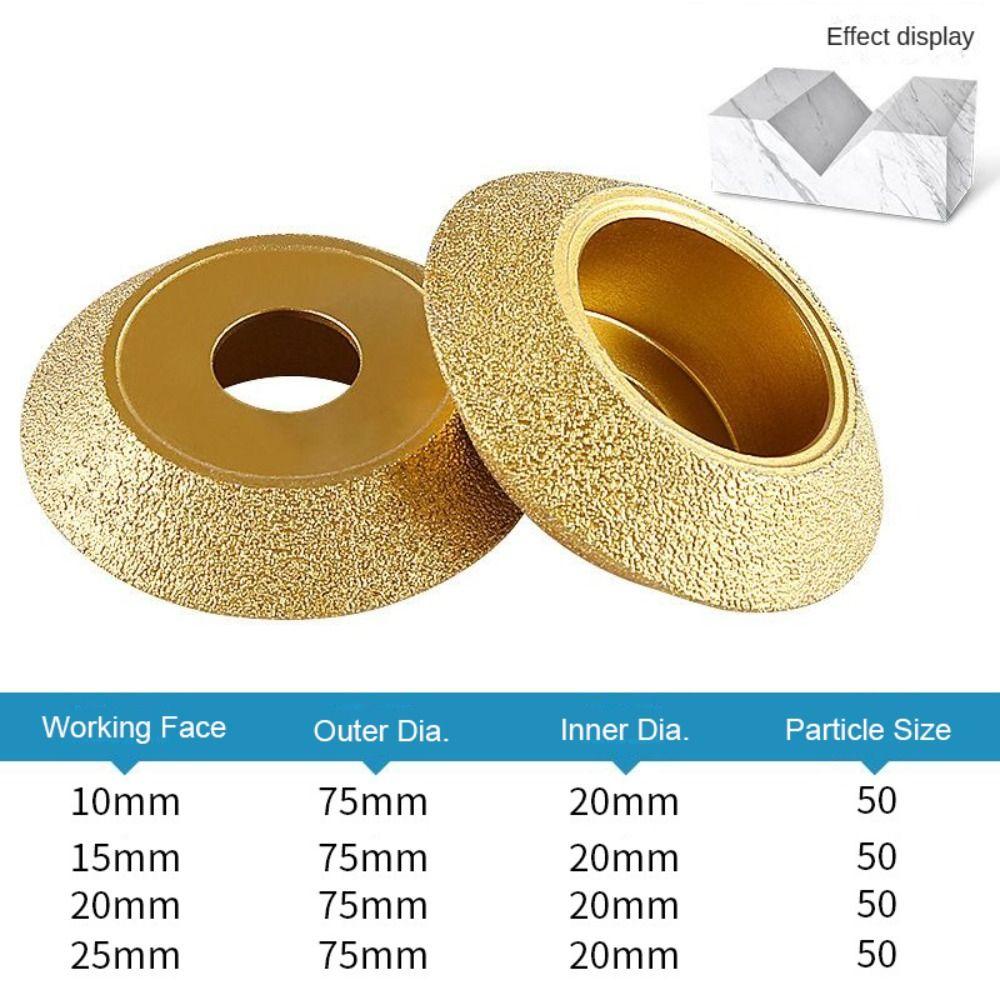 Granite Wet/Dry Trimming Slotting Diamond Polishing Disc Profile Bevel Edge V-notch Grinding Wheel