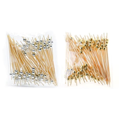 200 Disposable Fruit Skewers, Bamboo Skewers, Flower Skewers, Fruit Forks, Creative Art Toothpicks, Cocktail Skewers, Sandwich Skewers, Fruit Inserts,