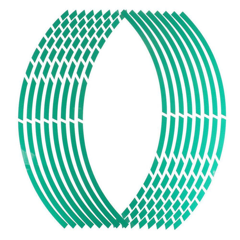Auto Personality Wheel Decoration Wheel Sticker Reflective Rim Tape Tire Strips Motorbike Decals