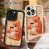 Phone Case: 2D flat design suitable for iPhone 18, 17, 16, 15, 14, 13 Pro protective case, orange little shark, perfect Christmas and Halloween holida