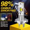 1 шт./2 шт. Canbus Turbo H7 LED 1:1 Размер Фонари Мини Налобный Фонарь H4 HB2 9003 Автомобильные Светодиодные Лампы Фары H1 6500K Белые 12V для Автомобилей