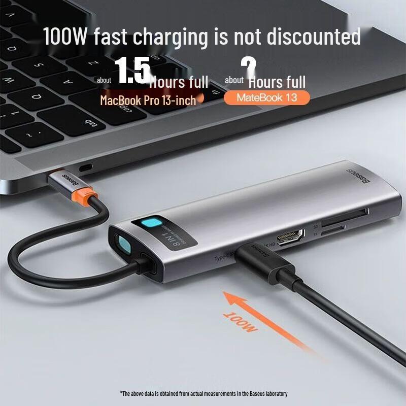 Baseus Type-C 8-in-1 Multi-Port Hub