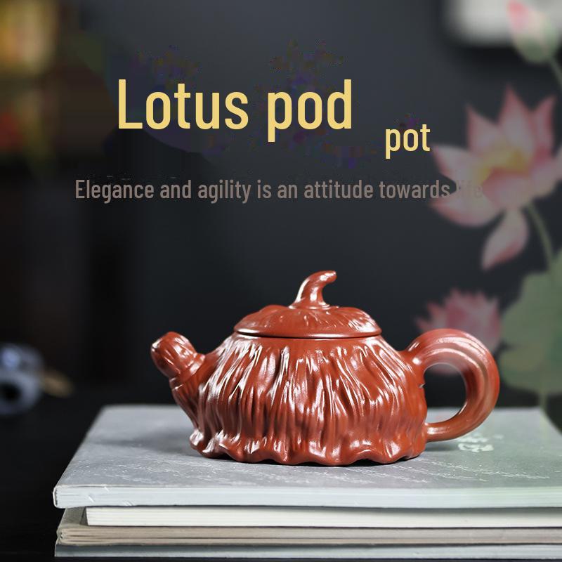 Набор чайников ручной работы из фиолетовой глины Исин – Чайный сервиз в стиле кунг-фу с различными формами чайников (Сертификат включен)