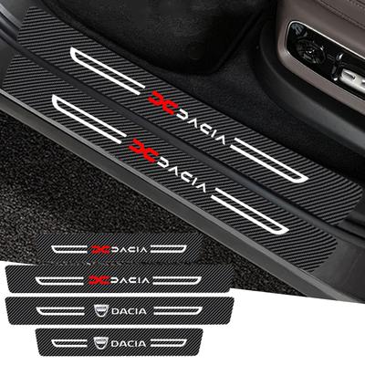 Наклейки на пороги автомобиля Противоцарапающая полоса для DACIA Sandero Duster Spring Lodgy Dokker Logan Наклейки на пороги Лента Интерьер