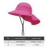 Large Brim Beach Hat Adjustable with Neck Flap Beach Play Hat Kids Sun Hat Sun Protection Hat