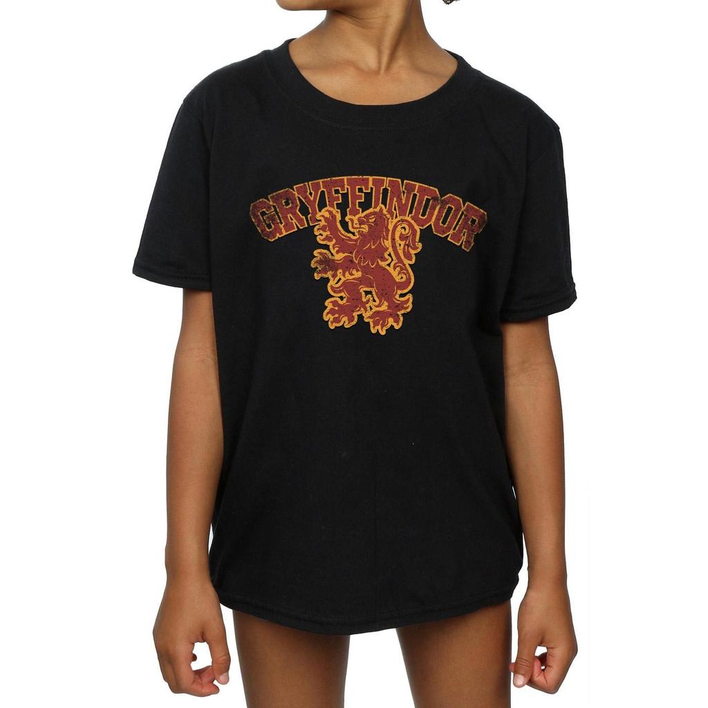 HARRY POTTER Girls Gryffindor Sport Emblem Cotton T-Shirt