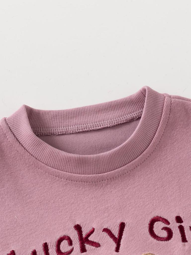 Мультяшный спортивный костюм для девочек - Весенне-осенний костюм-двойка для малышей