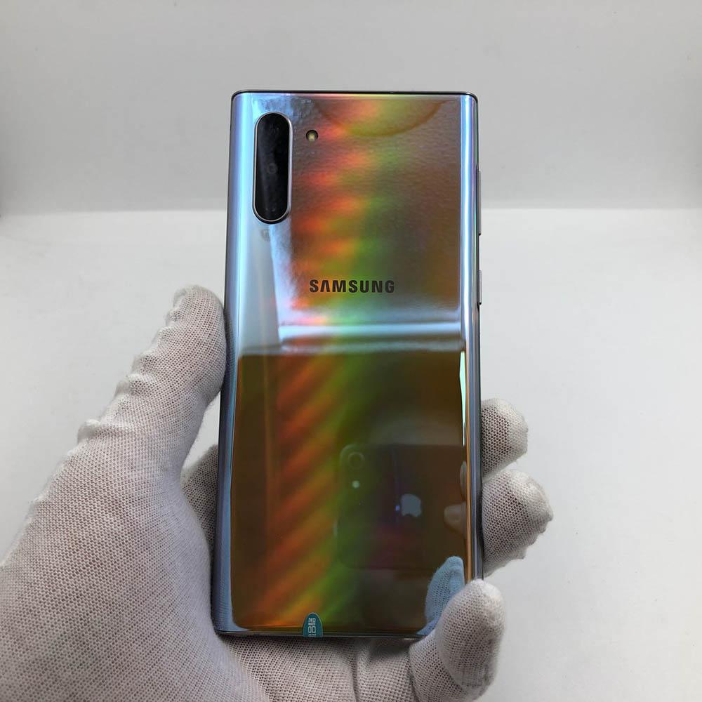 Восстановленный Samsung Galaxy Note10 N970U N970F Оригинальный Android-телефон 6.3" 8 ГБ ОЗУ 256 ГБ ПЗУ Камера 12 МП GPS Отпечаток пальца Смартфон с одной/двумя SIM-картами