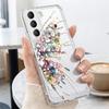 Красочный чехол-бабочка для Samsung A57 S26 Ultra A37 A17 A56 A36 A26 A16 A55 A35 A25 A15 A54 5G S21 FE S22 S23 S24 S25 Plus Прозрачный мягкий чехол из ТПУ
