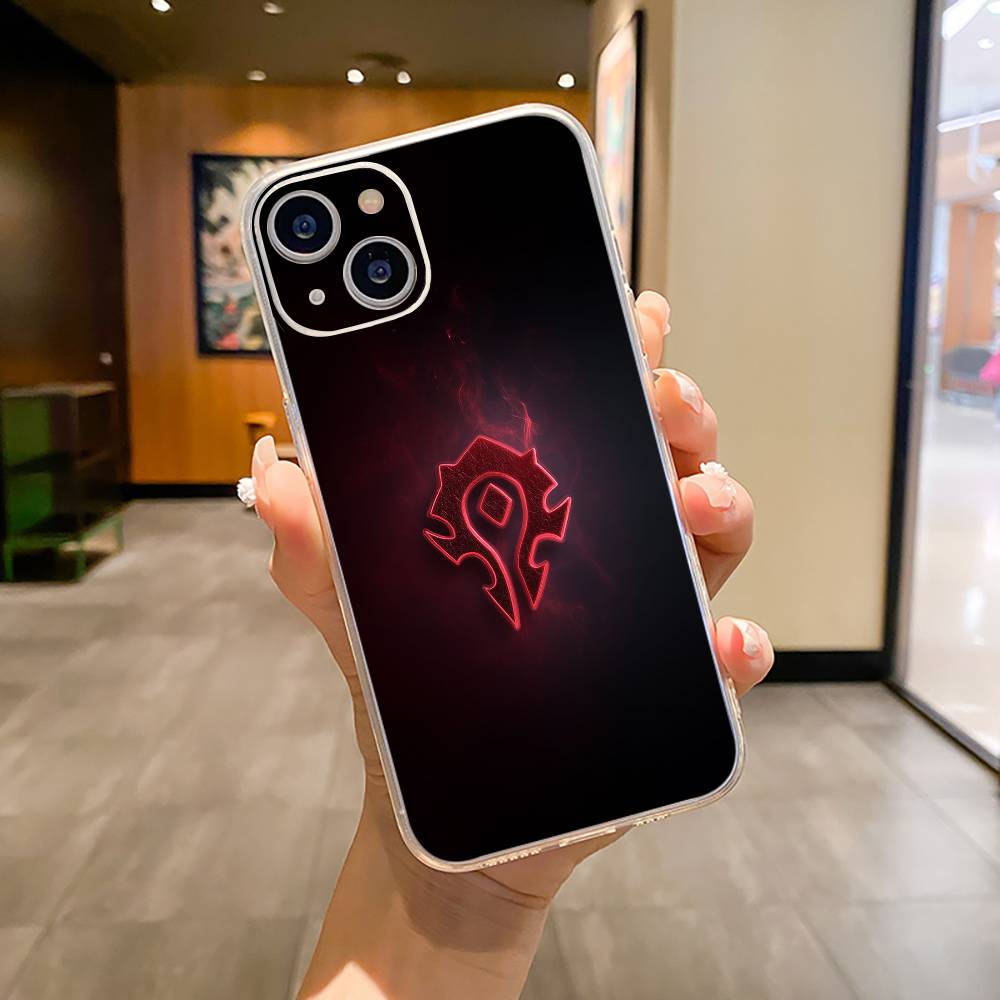 Чехол для телефона W-O-W-World- of -Warcraft для iPhone17,16,15,14,13,12,11 ,Pro Max,16/15/14 Plus Мягкий силиконовый прозрачный чехол