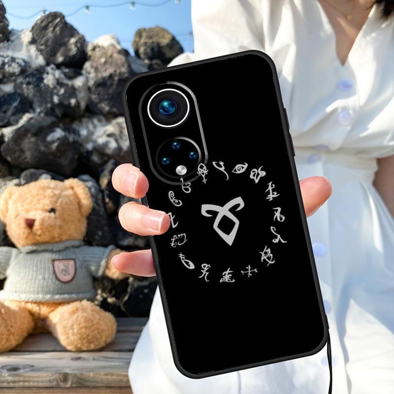 Логотип Ангельской Руны Охотников за Тенью Чехол Для Honor X9b X8b X8 X9 X6a X7a X8a X9a Honor Magic 6 5 Pro 50 70 90 Lite Задняя Крышка