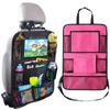 Car Back Seat Organizer Touch Screen Tablet Holder Automatic Storage Pocket Protector Travel Seat Back Organizer Kick Mats Seat Interior Accessories
