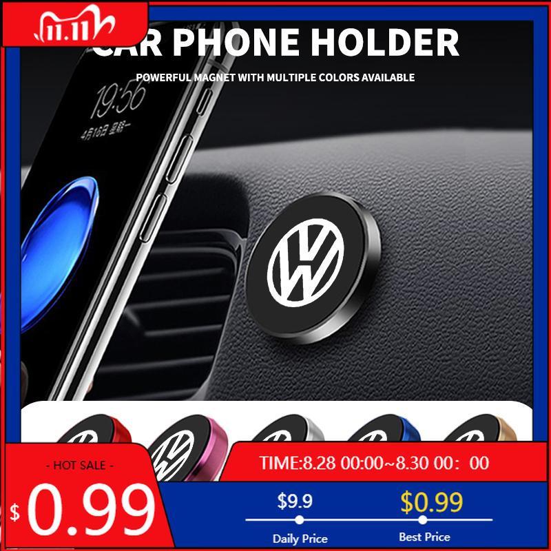 VW GTI GOLF 2026 Hot For VW VOLKSWAGEN Round Car Air Outlet Magnet Magnetic Holder For Volkswagen VW Touran Beetle Golf Passat J