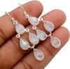 Moonstone Gemstone Handmade Earring, Dangle Earring, Gift For Her, Dangle Earring, Women Earring, 925 Silver Jewelry