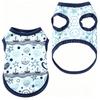 Pet Dog Vest Peach Smiley Face Heart Print Sleeveless Shirt for Small Medium Dogs Cartoon Theme Daily Wear