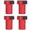 4pcs Red Woodworking Hole Accessories Aluminum Alloy Workbench Dog Bench Dogs  Woodworking