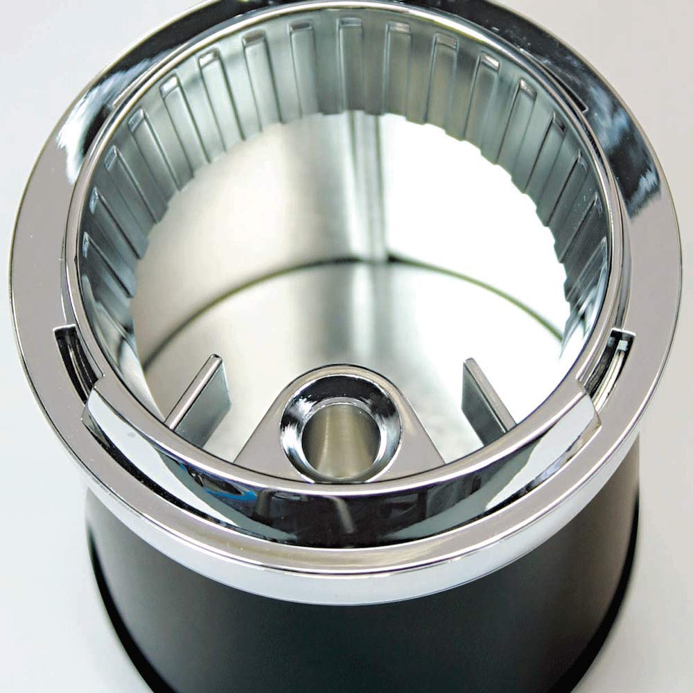 Napolex Fizz Car Ashtray with IQOS Holds 40 Cigarette Butts Can Easy Drink Holder Lid, Compatible, (Large Size), Spring-Type, One-Shot Extinguishing,