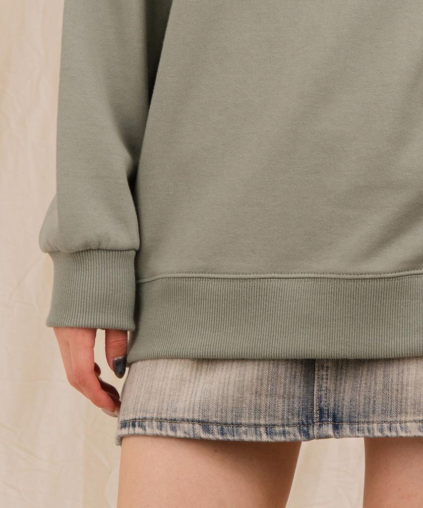 Худи Ellamo Terry Basic Plain с карманом, оверсайз [Зеленый]