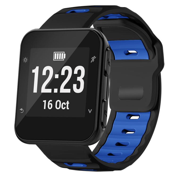 Flat‑Head Dual‑Color Silicone Watch Strap, Quick‑Release Replacement Band For Garmin Forerunner 35 / 30 / 35j, 22mm / 26mm