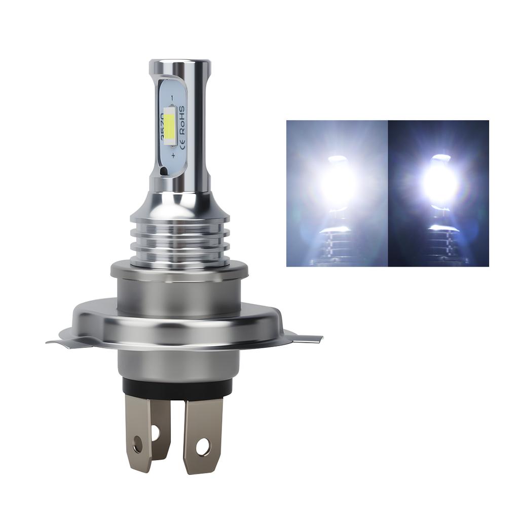 Светодиодные лампы H4 BA20D P15D Светодиодная фара для мотоцикла Дальний/Ближний свет Лампа Светодиодный прожектор Двухцветные аксессуары для мотоцикла Подключи и играй
