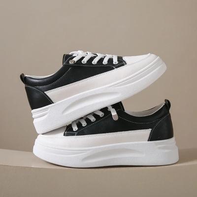 Модные женские кроссовки на платформе корейской версии для женщин Zapatos De Mujer Flat White Running Vulcanized Ladies Shoes