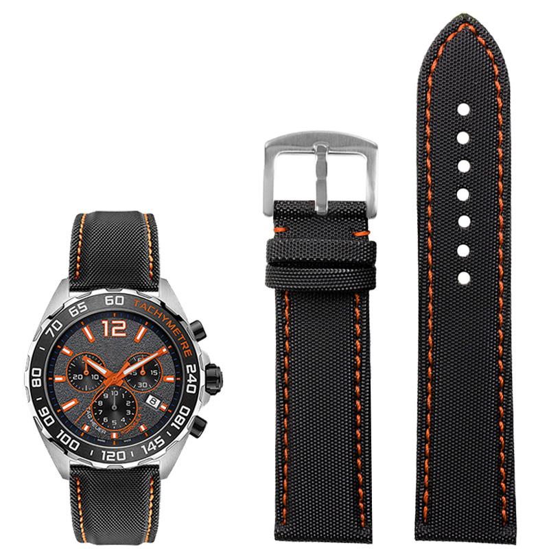 Классический 20 мм 21 мм 22 мм 23 мм 24 мм нейлоновый кожаный ремешок для часов Seiko № 5 Rolex longines WATCH Мужской Женский холщовый тканевый ремешок для часов