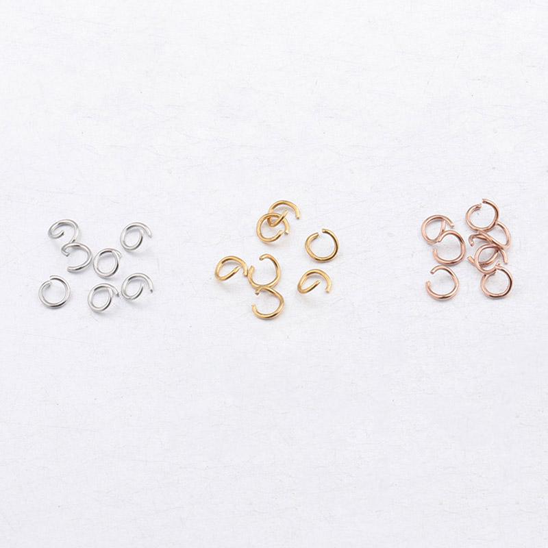 1000pcs/bag Stainless Steel Connector 3 Colors DIY Jewelry Findings s 0.5*3.5mm Jump Ring