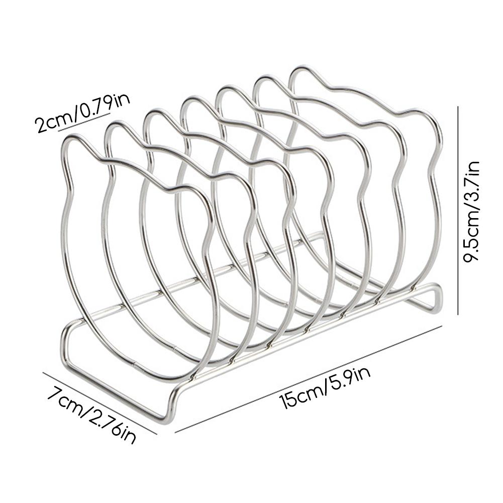 Подставка для тостов из нержавеющей стали 6 отверстий Инструменты для выпечки Аксессуары Охлаждающие решетки Инструмент Органайзер для аксессуаров для аэрофритюрницы Безопасный Здоровый