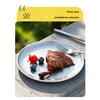 20CM Titanium Camping Plate Multi-Purpose Camping Plate For Barbecue Home Titanium Dinnerware Round Frosted Picnic Gear