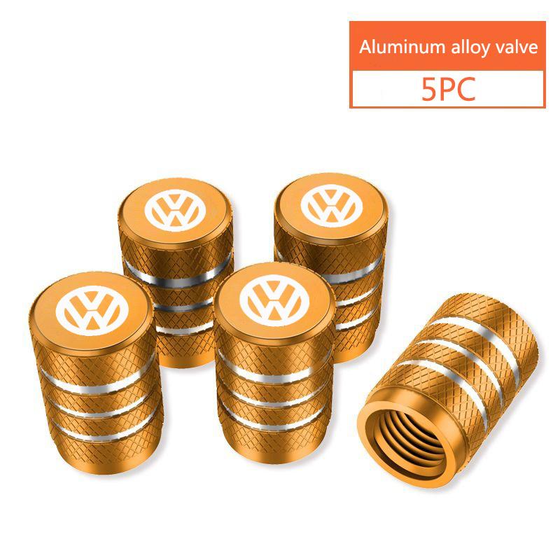 Car Key Chain Zinc Alloy Keychain Car Valve Caps Car Key Ring For VW Volkswagen Polo Passat B5 B6 B7 T4 T5 Golf Car Accessories