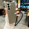 Роскошный сверкающий чехол с бриллиантами для Samsung Galaxy Z Fold 7 6 5 4 с гальваническим браслетом, противоударная защита задней крышки