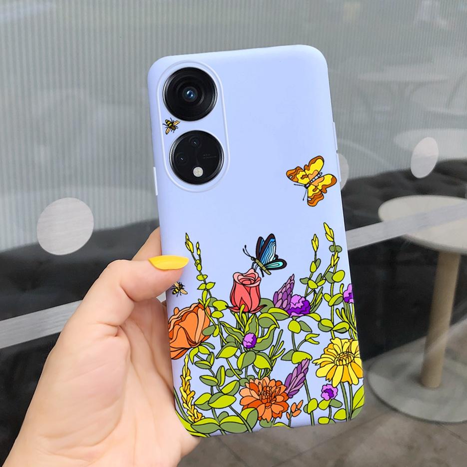 For Oppo Reno 8T 4G Case CPH2481 Luxury Art Printed Cover Silicone Soft TPU Phonw Case For Oppo Reno8 T 5G Reno 8T Reno8T Bumper