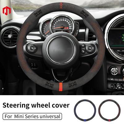 Замшевая Накладка на Руль Автомобиля Для Mini Cooper S F56 F55 F54 F60 R56 R55 R60 R61 Countryman Накладка на Ручку Автомобиля Аксессуары