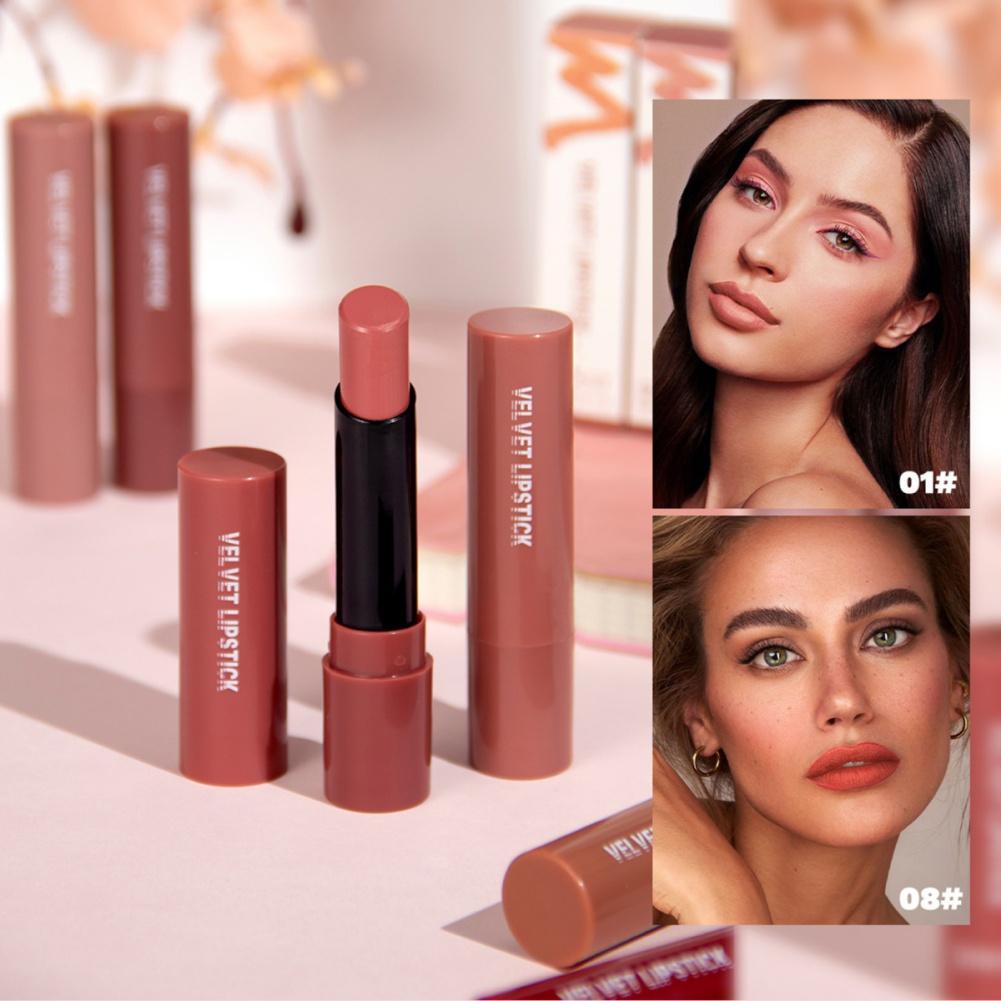 Velvet Lipstick Matte Texture Smooth and Soft Lip Long-lasting Lipstick