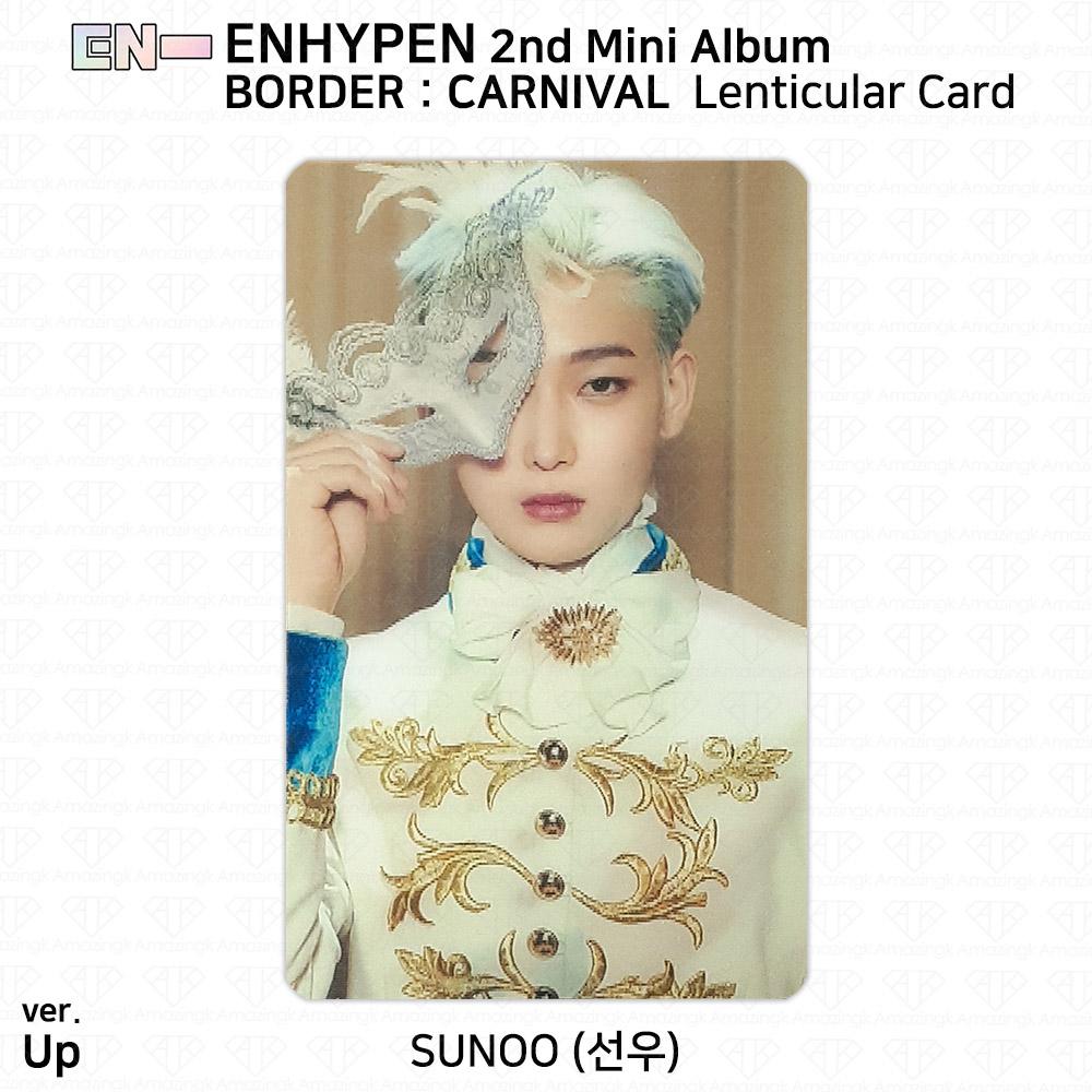 ENHYPEN 2-й мини-альбом Border Carnival, официальная фотокарточка Up Hype Down Ver. KPOP