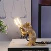 Modern Resin Animal Rat Night Lights Nordic Small Mini Mouse Cute LED Table Lamps Home Decor Desk Lamp Bedside Lighting Fixtures