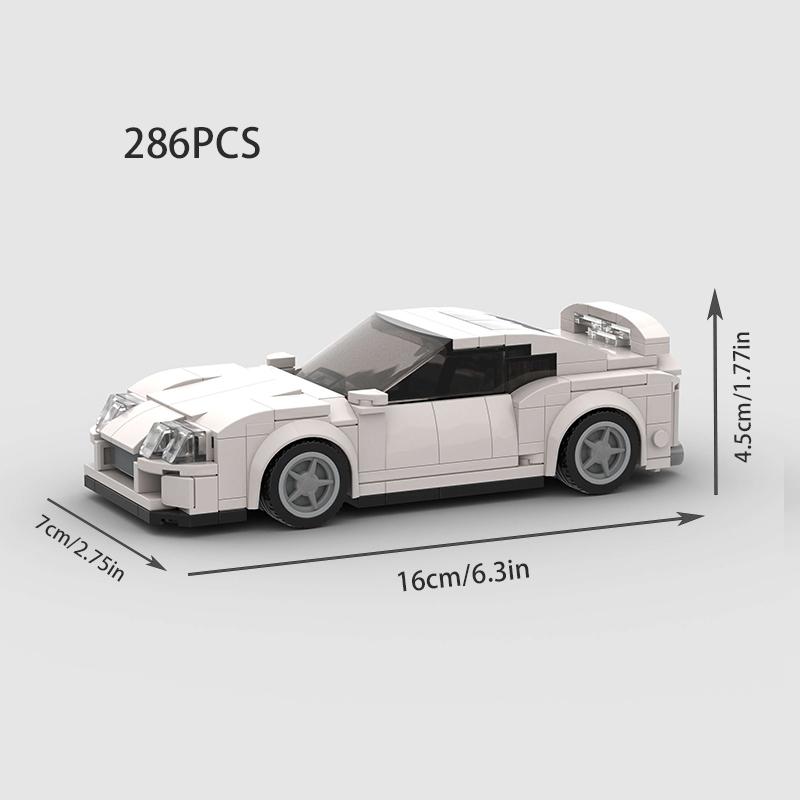 MOC Скоростной Спортивный F1 Городской Гоночный Автомобиль AE86 Строительные Блоки Кирпичное Транспортное Средство Суперкар Форсаж1 MK4 Supra Детские Игрушки Мальчик