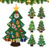DIY Felt Christmas Tree with Detachable Ornaments Interactive Holiday Activity for Kids To Develop Motor Skills Wall Hanging Decor for Bedroom