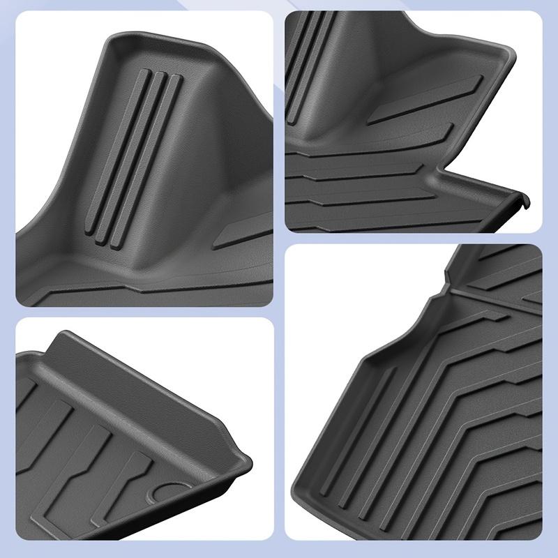 For Tesla Model Y 2020-2024 TPE Car Floor Mats Floor Mats Cargo Liner TPE Floor Liners Trunk Mat Car Interior Accessory