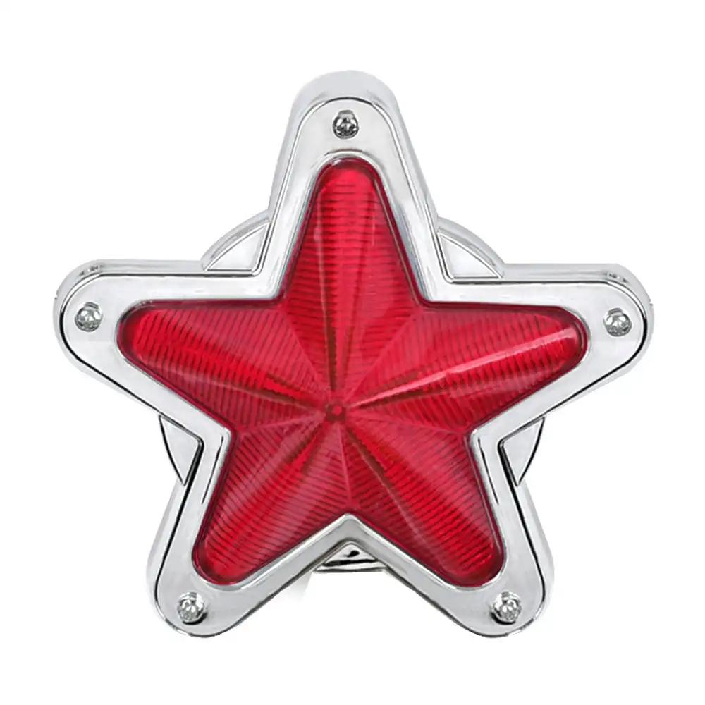 Красный габаритный фонарь в форме сердца, бабочки и звезды, указатель поворота, 24 В, светодиодный аксессуар для автомобилей, фургонов, грузовиков, прицепов, квадроциклов