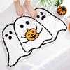 40*60cmHalloween Imitation Cashmere Shaped Floor Mat, Dirt Resistant Door Mat for Entry, Thick Skin Friendly Carpet for Bedroom