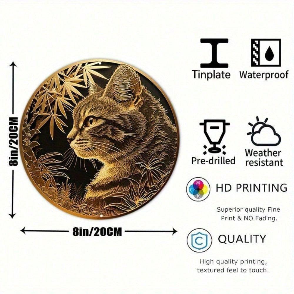 Жестяная табличка Настенное искусство Металлическая картина 20x20 см Декор дома Винтажный Деревенский